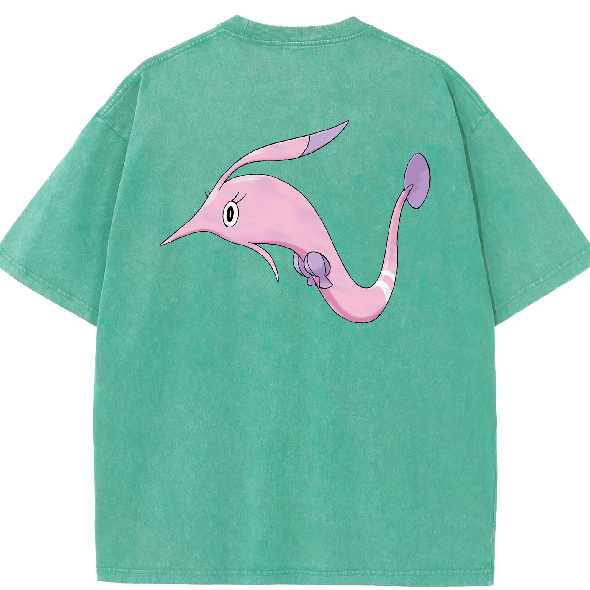 （画像用） ポケットモンスター Pokémon 綿100% ヴィンテージ風 半袖Tシャツ（背面プリント）